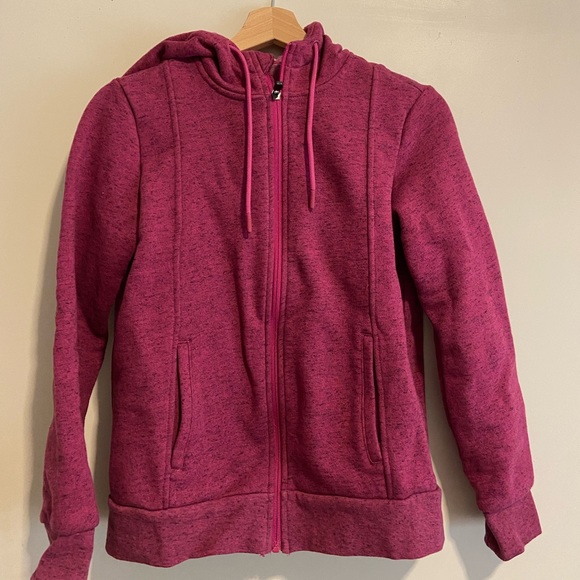 Figs Dark Magenta Essential Hoodie - Picture 2 of 4